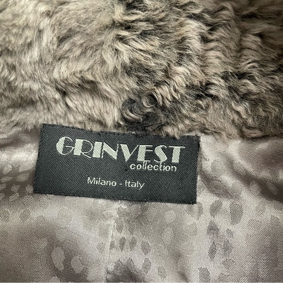 VINTAGE GRINVEST made in Italy rabbit open front jacket - Picture 6 of 8